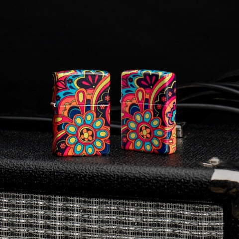 46128 Floral Energy Windproof Lighter