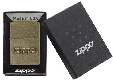 28994 Antique bronze logo style Windproof Lighter