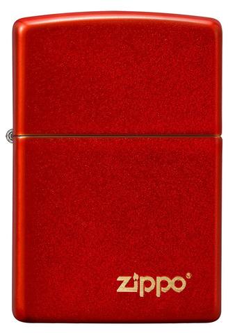 49475ZL Metallic Red Zippo Logo Windproof Lighter