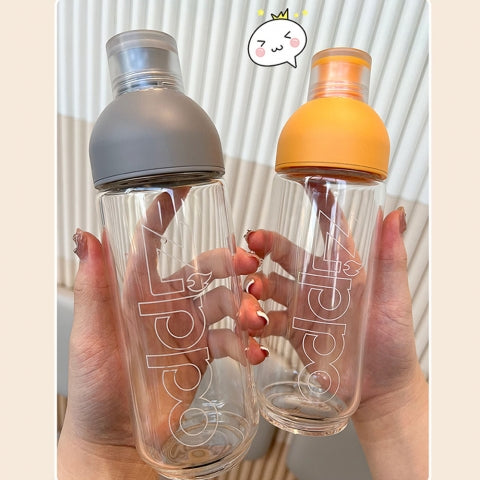 ZWB-EL-010420 Glass Water Bottle (Gentleman's Gray 420ml)