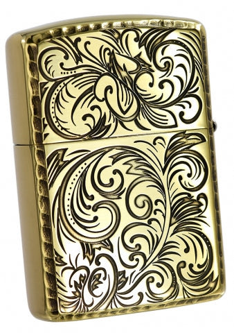 ZA-3-24A Armor® Regal Arabesque Windproof Lighter – Gold