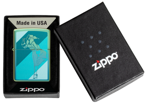 48457 Windy Windproof Lighter – Teal Ice