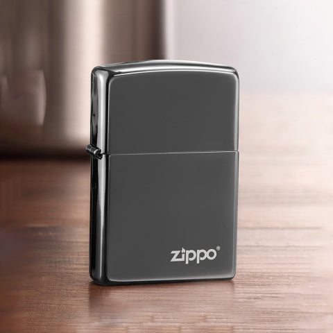 150ZL Black Ice Zippo Logo Windproof Lighter