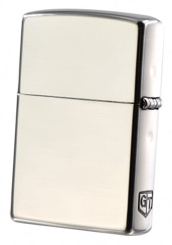 ZA-5-206A GT-R Logo Emblem Windproof Lighter – Bright Silver