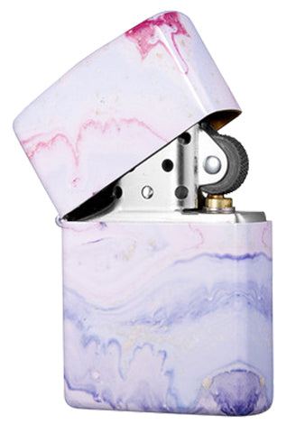 Z-30033 Ins Style - Pink and White Sand Windproof Lighter