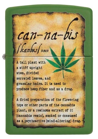 49119 Cannabis Leaf Introduction Windproof Lighter