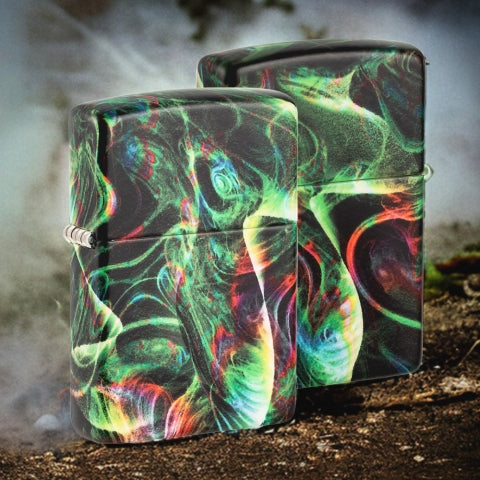 48774 Psychedelic Swirl Windproof Lighter