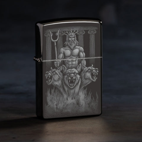 46264 God and Dog Guardian Windproof Lighter