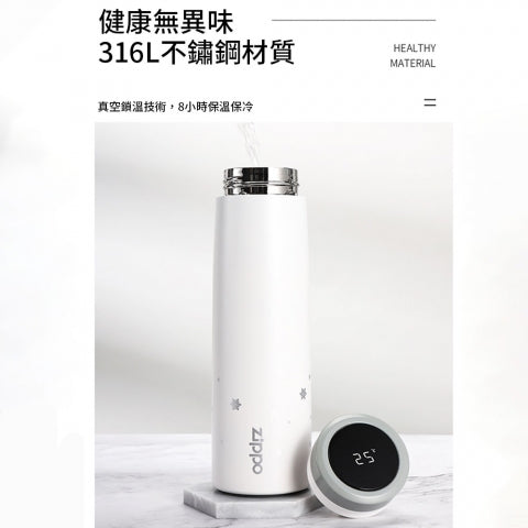 ZWB-CITY-028500 City Series Starry Sky Insulated Bottle – White, 500 ml