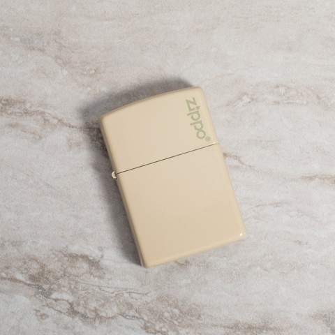 49453ZL Flat Sand Zippo Logo Windproof Lighter