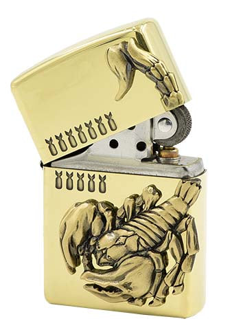 ZA-5-145B Golden Scorpion Windproof Lighter