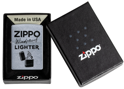 49592 Classic Slogan Design Windproof Lighter