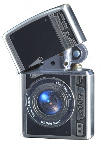 ZA-2-110A Camera Design Windproof Lighter – Antique Silver