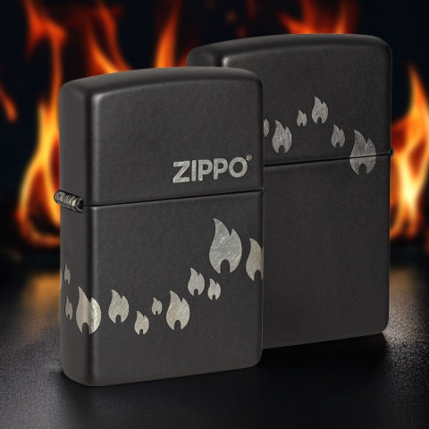 48980 Zippo Flame Pattern Windproof Lighter