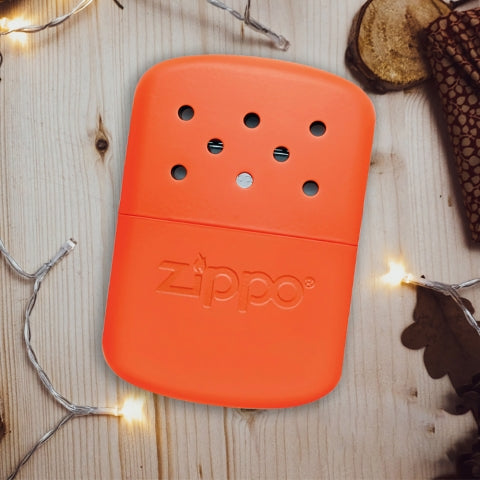 40378 Zippo 12-Hour Refillable Hand Warmer – Orange (Limited-Time 355 ml Fuel Gift)