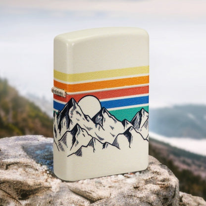 48573 Mountain Sunset Windproof Lighter