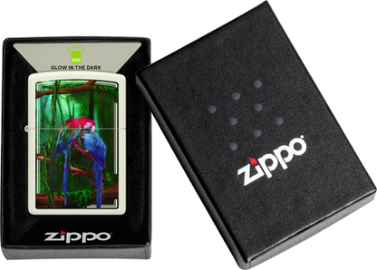 48972 Jungle Jewel Windproof Lighter (Includes Blue-Light Keychain, Assorted Color)