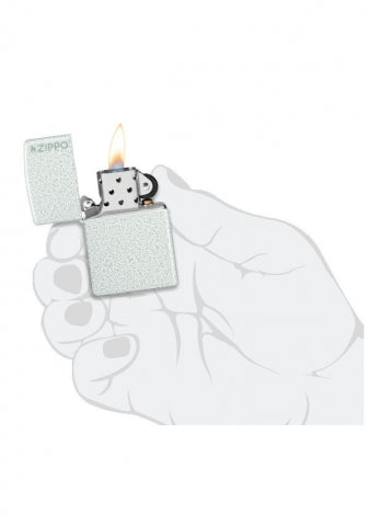 46020ZL Glacier Zippo Logo Windproof Lighter
