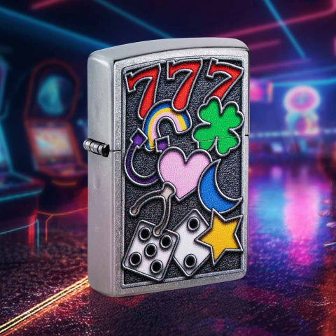 48682 Lucky Symbol Windproof Lighter