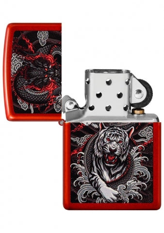 48933 Dragon & Tiger Windproof Lighter