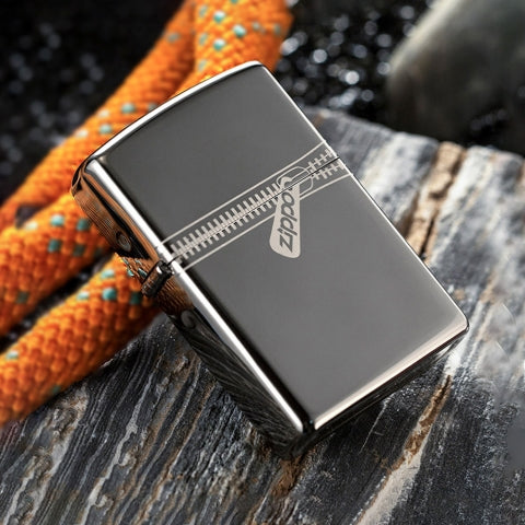 21088 Classic Zipper Design Windproof Lighter