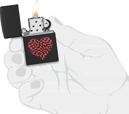 48719 Heart Art Windproof Lighter