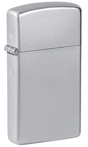 1605 Slim Satin Chrome Windproof Lighter