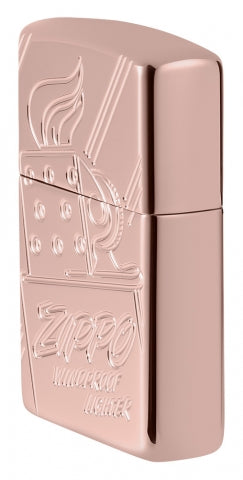 48768 Armor® Rose Gold Script Collectible Windproof Lighter