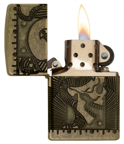 29268 Steampunk - Skull (Armor) Windproof Lighter