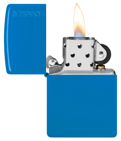 48628ZL Sky Blue Glossy Paint Windproof Lighter