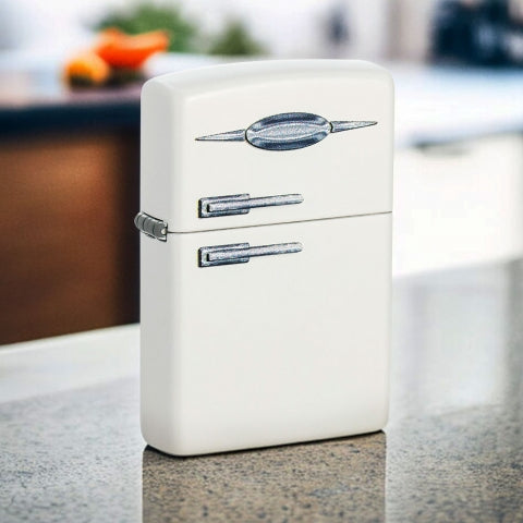 49636 Retro Refrigerator Design Windproof Lighter