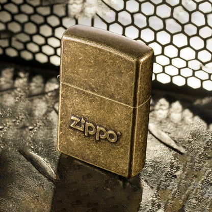 28994 Antique bronze logo style Windproof Lighter