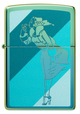 48457 Windy Windproof Lighter – Teal Ice