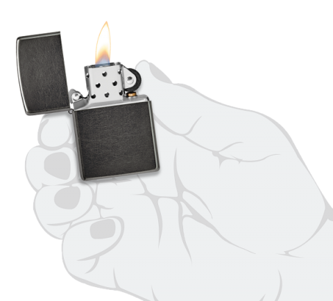 28378 Metallic Gray Windproof Lighter