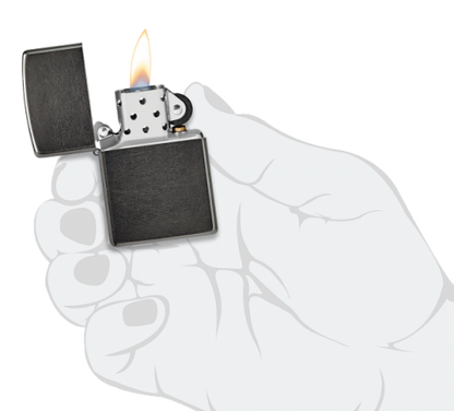 28378 Metallic Gray Windproof Lighter