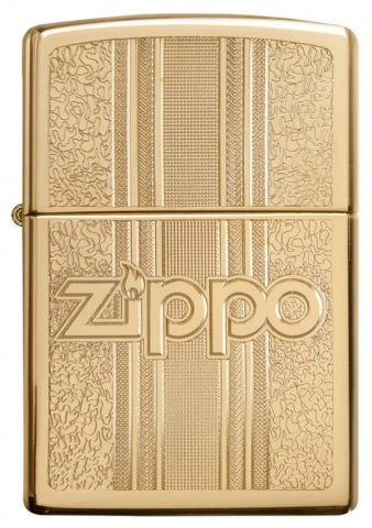 29677 Retro Brass Texture Design Windproof Lighter