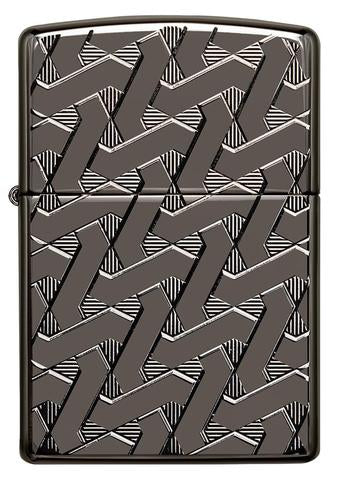 49173 Geometric Weave Design (Armor) Windproof Lighter