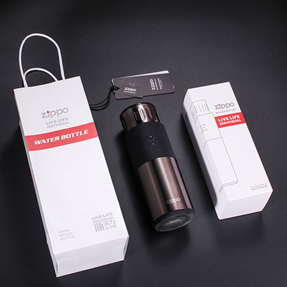Urban Style Stainless Steel Insulated Bottle (Black Ice Texture) 260ml