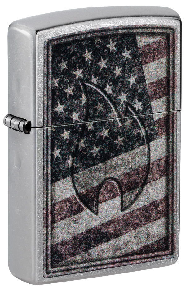48180 American Flame Flag Windproof Lighter