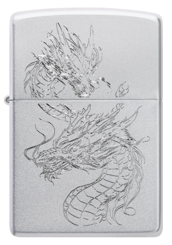 46805 2025 Silver Dragon Soul Windproof Lighter