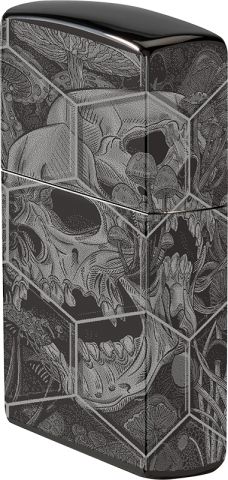 46425 Psychedelic Skull Windproof Lighter