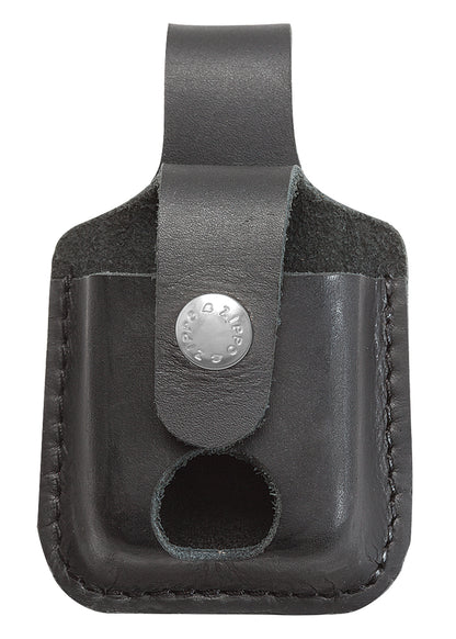 LPTBK Zippo Thumb-Notch Leather Lighter Pouch – Black