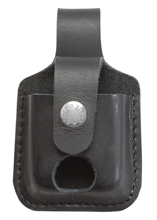 LPTBK Zippo Thumb-Notch Leather Lighter Pouch – Black