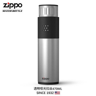 都會風不鏽鋼保溫瓶(啞光透明拉絲)470ml