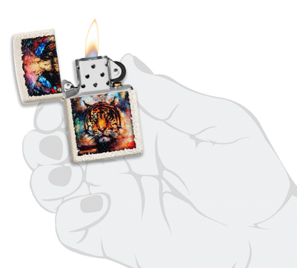 49579 Colorful Bengal Tiger Windproof Lighter