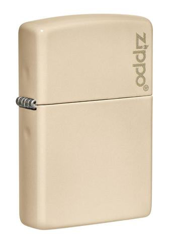 49453ZL Flat Sand Zippo Logo Windproof Lighter