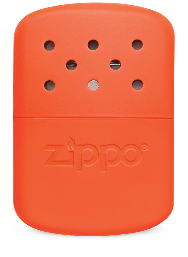 40378 Zippo 12-Hour Refillable Hand Warmer – Orange (Limited-Time 355 ml Fuel Gift)