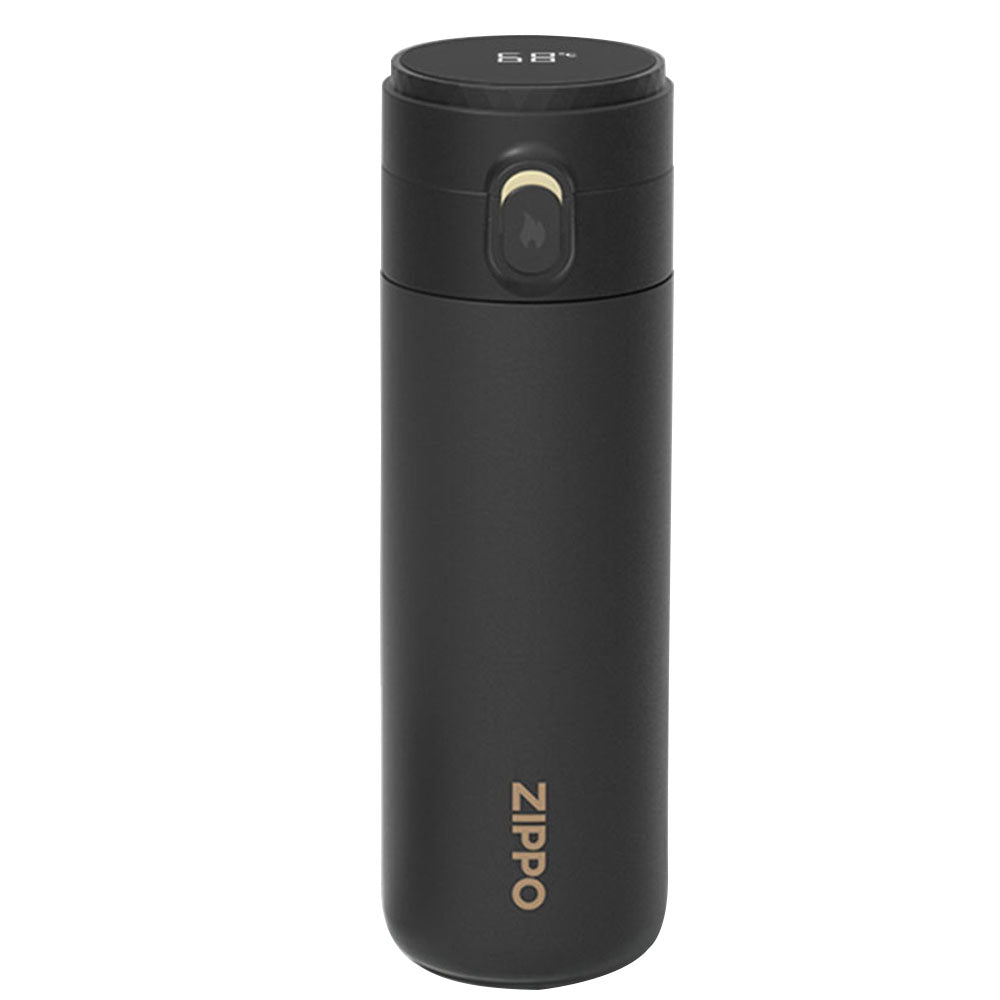 ZWB-CITY-030380 City Series Smart Flip-Top Insulated Bottle – Midnight Black, 380 ml