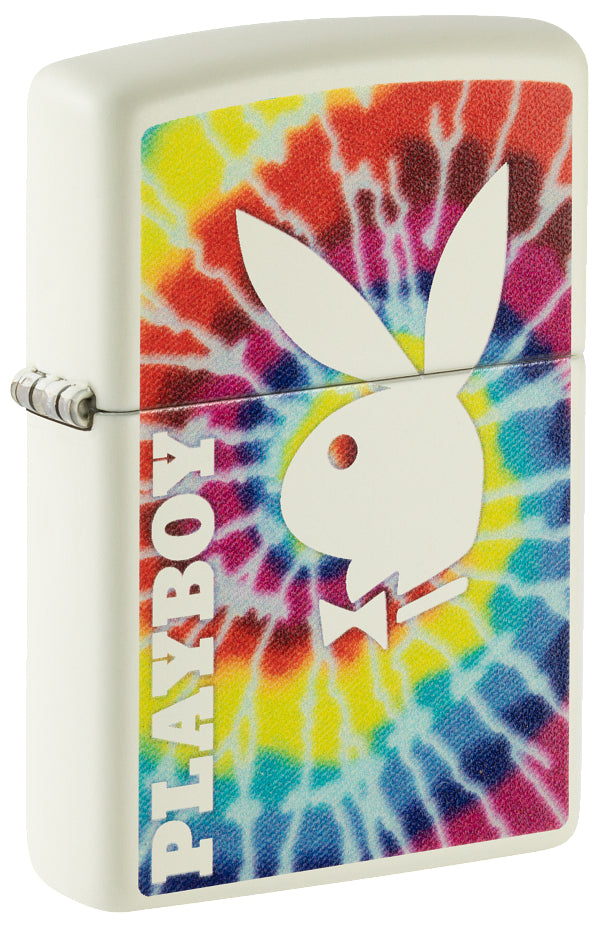48373 Playboy Windproof Lighter (Includes Blue-Light Keychain, Assorted Color)