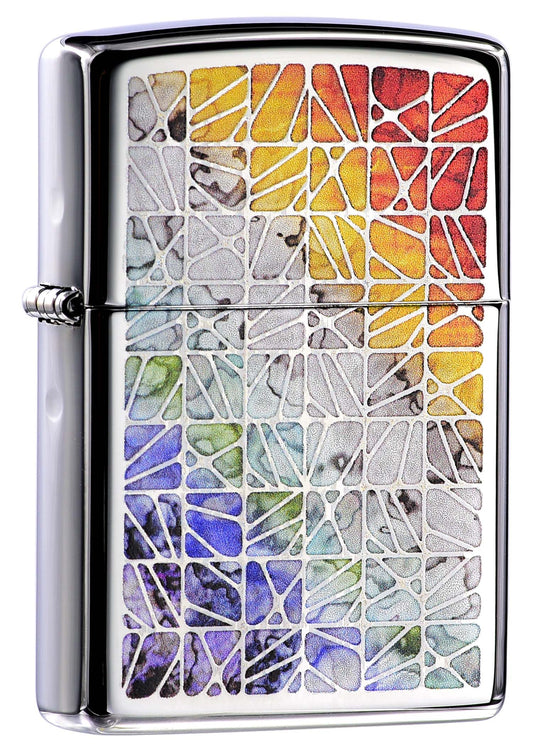 48412 Rainbow Mosaic Windproof Lighter